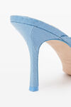 alexander wang dome 85 water snake strappy slide sandal cerulean