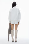 Alexander Wang white coaches track jacket in nylon