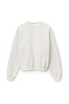 Alexander Wang vintage heather grey 厚实摇粒绒圆领衫