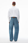 Alexander Wang vintage medium indigo rounded denim jeans with bonded seams
