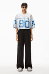 alexander wang 密织棉质工装裤 black