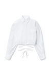Alexander Wang white コットンオックスフォード ラップシャツ