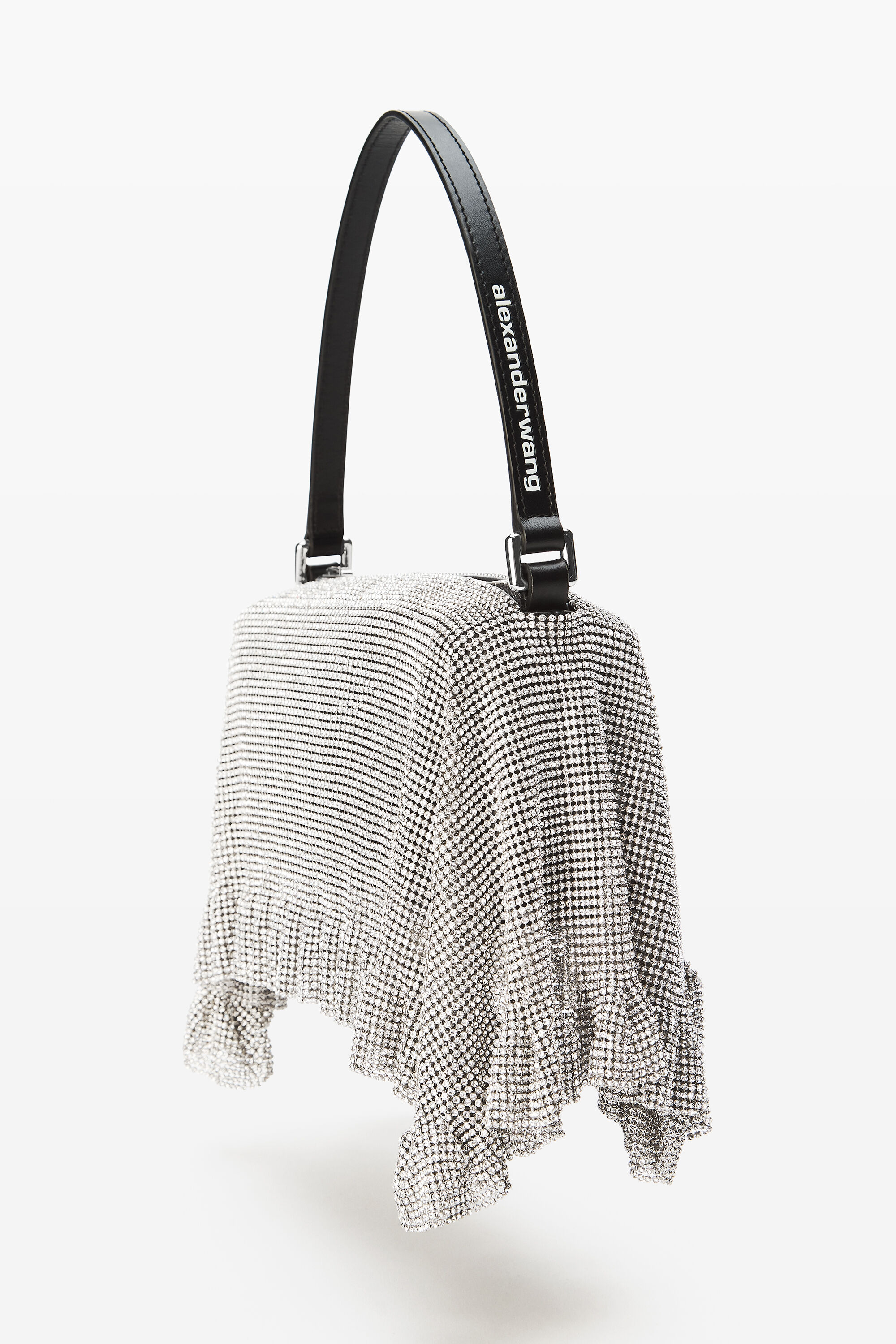 Divina Pochette Crystal Mesh in WHITE | alexanderwang®