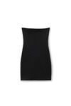 alexander wang 密织提花无肩带超短连衣裙 black