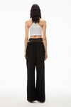 alexander wang layered track pant in denim washed black