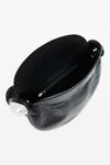 Alexander Wang black dome multi carry bag in crackle patent leather