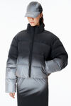 Alexander Wang silver/black 反光渐变色羽绒服