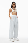 alexander wang track pant with pre-styled logo underwear waistband microchip