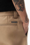 alexander wang pantaloni sartoriali elasticizzati in twill khaki
