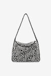 alexander wang spike medium hobo bag in studded leather black