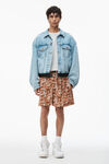 coin boxer short in washed cupro