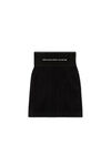 alexander wang リブジャージー ロゴ エラスティック ミニスカート black