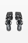 Alexander Wang black rexa 65mm sandal in leather