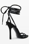 Alexander Wang black helix 105 strappy high heel sandal