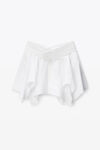 Alexander Wang white white deconstructed cotton skirt
