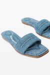 Alexander Wang vintage medium indigo vy slide sandal in denim