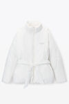 Alexander Wang white 圆顶徽标贴饰填充外套