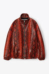 alexander wang 压纹蛇皮运动夹克 red