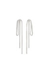 CRYSTAL BOW EARRINGS IN CRYSTAL MESH