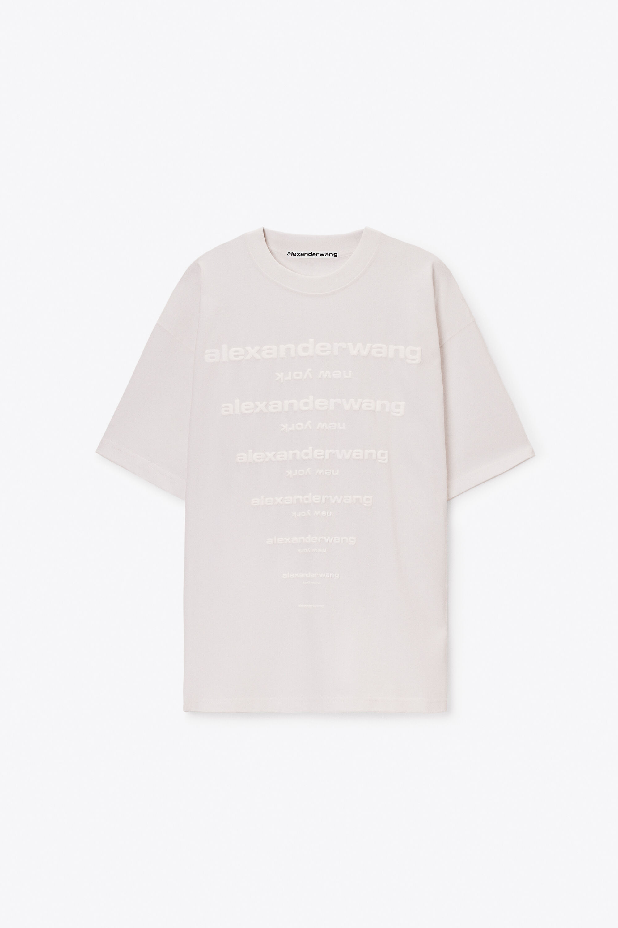 GRADIENT LOGO SHORT SLEEVE TEE in VINTAGE WHITE | alexanderwang®