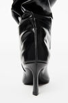alexander wang viola 65 slouch boot in cow leather black