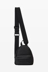 Alexander Wang black punch mini sling backpack in canvas
