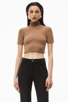 alexander wang og high-rise stovepipe jean in denim washed black