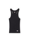 Alexander Wang black crystal hotfix racer tank