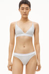alexander wang string en jersey côtelé heather grey