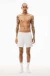 Alexander Wang white unisex short in heavy cotton jersey