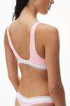 alexander wang 罗纹平纹布紧身胸衣 light pink