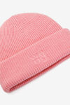 alexander wang logo beanie in compact deboss prism pink