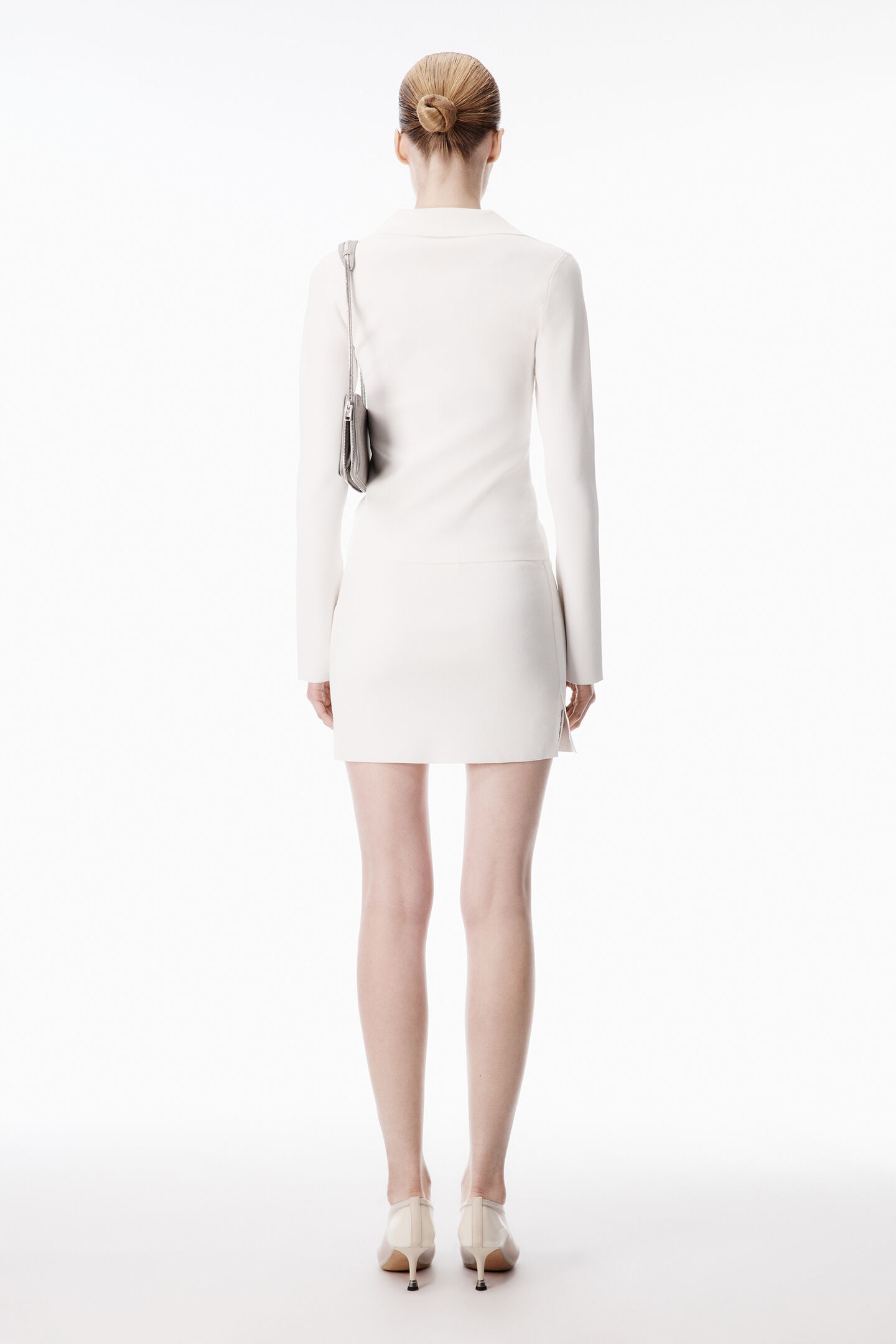 Alexander Wang Structured Frame Skirt In White