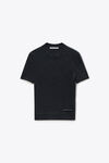 Alexander Wang charcoal t-shirt aus wolle mit kurzen ärmeln