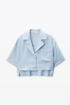 Alexander Wang oxford blue multi blue pajama-style shirt