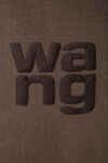 alexander wang puff logo tee in cotton jersey washed cola