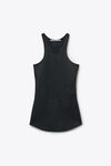 Alexander Wang black black stretch leather micro mini dress
