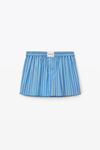 alexander wang 府绸泳衣面料紧身四角短裤 blue/white