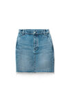 alexander wang invisible zip mini skirt in indigo denim vintage medium indigo