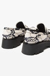 Alexander Wang black/white carter lug loafter