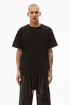 Alexander Wang black unisex cotton crewneck t-shirt