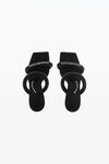 Alexander Wang black julie 105mm 尼龙管状凉鞋