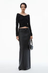 Alexander Wang black pullover mit rüschen