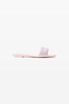 Alexander Wang light pink sandali rosa in raso con strass termoapplicati vy