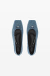 alexander wang 水洗牛仔布芭蕾平底鞋 vintage light indigo