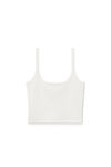 SCOOP NECK TANK IN STRETCH VISCOSE KNIT