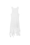 Alexander Wang white white cotton deconstructed minidress