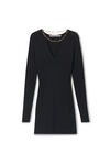 Alexander Wang black logo nameplate dress