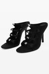 alexander wang lolita 105 缎面凉鞋 black