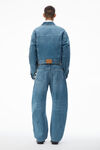 Alexander Wang vintage medium indigo rounded trucker jacket with bonded seams